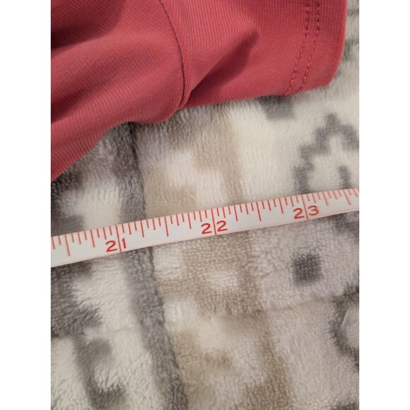 Coldwater Creek Small XL Top Pink Stretch Faux Wrap Deep V-Neck 3/4 Sleeve slim - Picture 9 of 11
